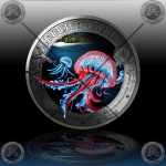 3 EVRO AVSTRIJA 2024 (MARINE LIFE - Leuchtqualle ) UNC